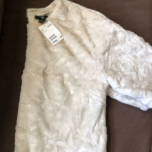 HM faux fur sweater